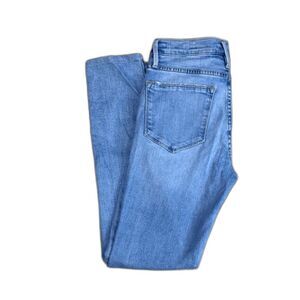 FRAME Jeans  Womens Size 24 Skinny Light Blue Denim Hemmed Cropped Ankle